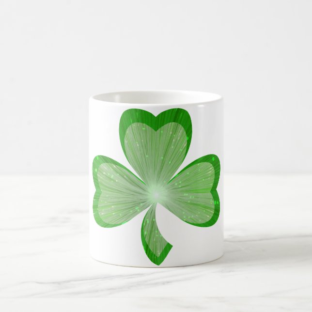 Caneca De Café Maçã branca de Shamrock (Centro)