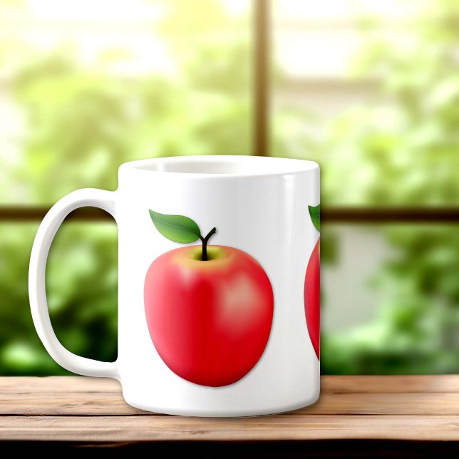 Caneca De Café Maçã da Colheita  (Harvest Season Apple Coffee Mug. An original drawing from my garden. )