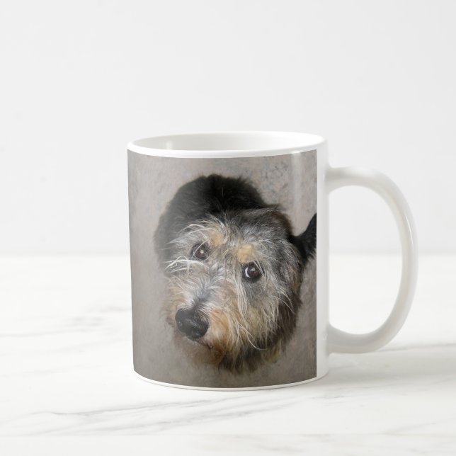 Caneca De Café Maçã de cão fofa (Direita)