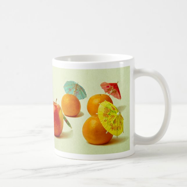Caneca De Café Maçã e mandarinas - Panorama Fruta exótica (Direita)