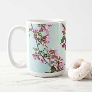 Caneca De Café Maçã floresce 2