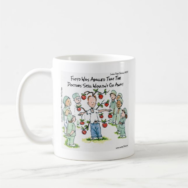 Caneca De Café Maca Por Dia Cartoon Engraçado Rick Londres  (Esquerda)