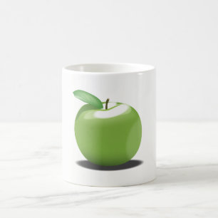 Caneca De Café Maçã Verde