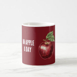 Caneca De Café Maçã Vermelha Por Dia