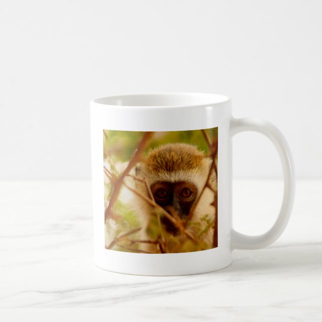 Caneca De Café Macaco atrevido. (Direita)