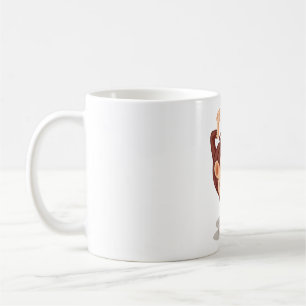 Caneca De Café Macaco Brincalhão Fazendo um Pino Animal Fofo