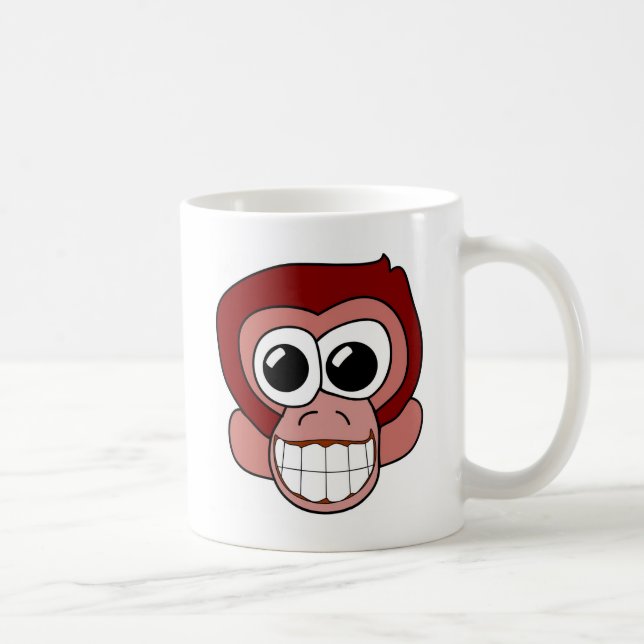 Caneca De Café Macaco Cheio (Direita)