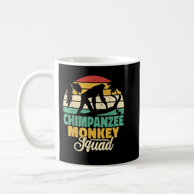 Caneca De Café Macaco-chimpanzé macaco-chimpanzé macaco macaco-ch (Esquerda)