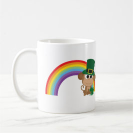 Caneca De Café Macaco-Cinto Leprechaun