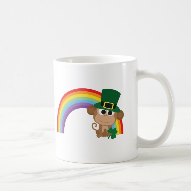 Caneca De Café Macaco-Cinto Leprechaun (Direita)