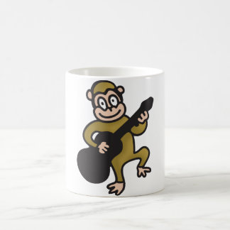 Caneca De Café Macaco com guitarra