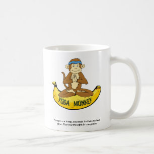 Caneca De Café Macaco da ioga