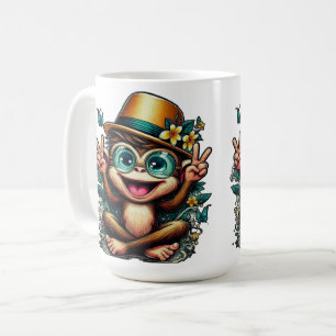 Caneca De Café Macaco da Paz