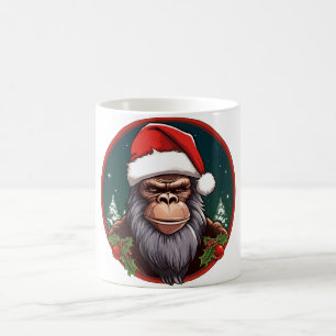 Caneca De Café macaco de natal