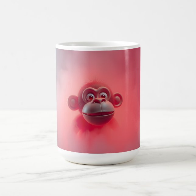 Caneca De Café Macaco Divertido (Centro)