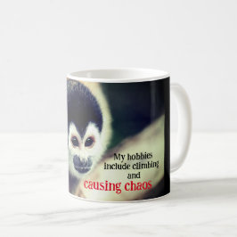 Caneca De Café Macaco esquilo na árvore