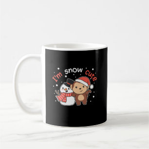 Caneca De Café Macaco Eu Te Amo Neve Muito Snowman Pun