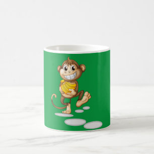 Caneca De Café macaco feliz
