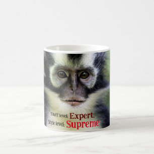 Caneca De Café Macaco Fluffy Thomas Leaf