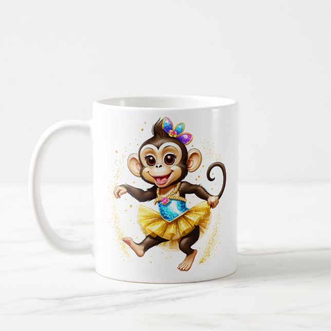 Caneca De Café Macaco-gato (Esquerda)
