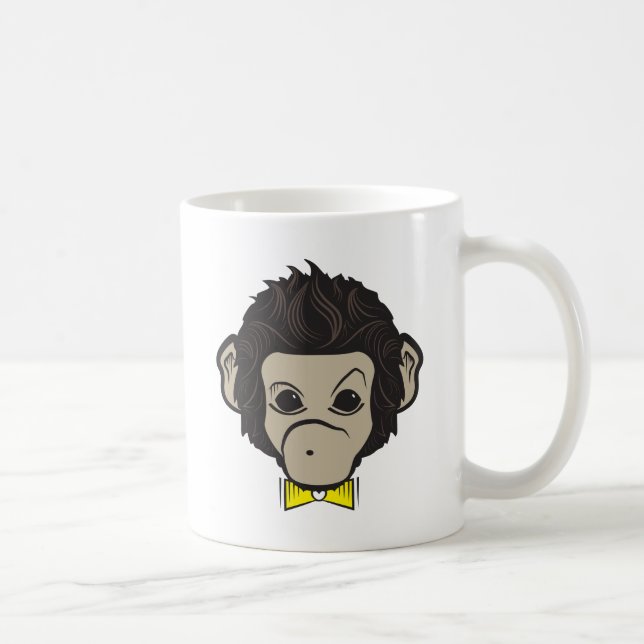 Caneca De Café macaco identica (Direita)