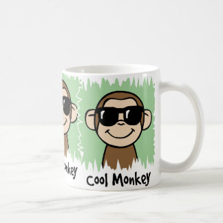 Caneca De Café Macaco legal do clipart dos desenhos animados com