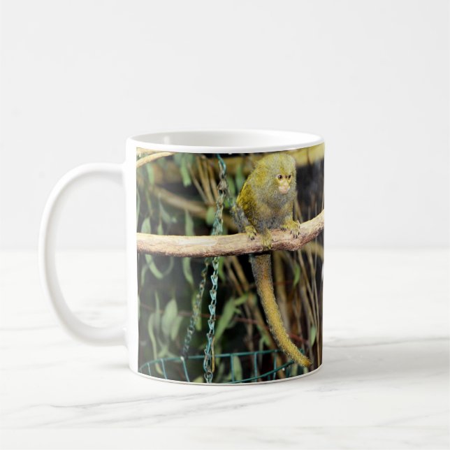 Caneca De Café Macaco Marmoset Em Alerta, Coffee Mug (Esquerda)