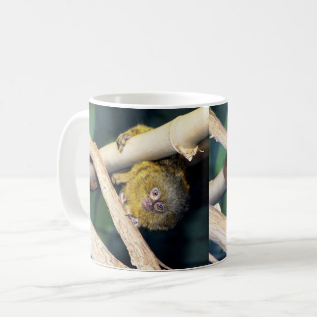 Caneca De Café Macaco Marmoset Oi, Coffee Mug (Frente Esquerda)