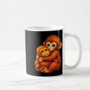 Caneca De Café Macaco punching macaco fofo bebê animal engraçado