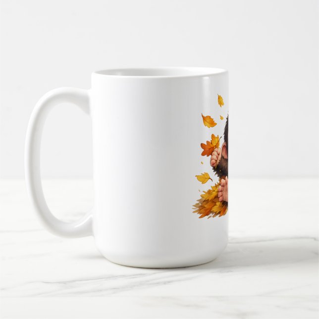 Caneca De Café Macaco Sorridente com Olhos Grandes Brincalhão Tro (Esquerda)