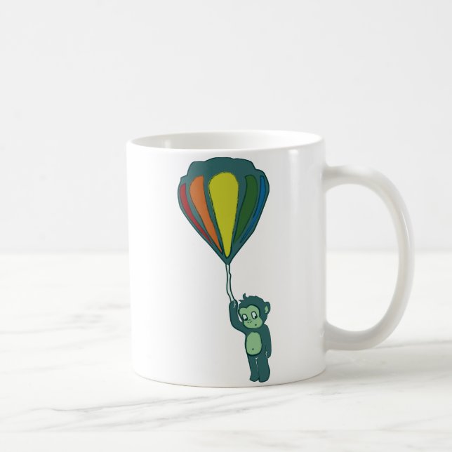 Caneca De Café macaco voador: balão de ar quente (Direita)