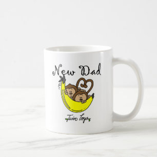 Caneca De Café Macacos Pai de Camisetas gêmeos e presentes