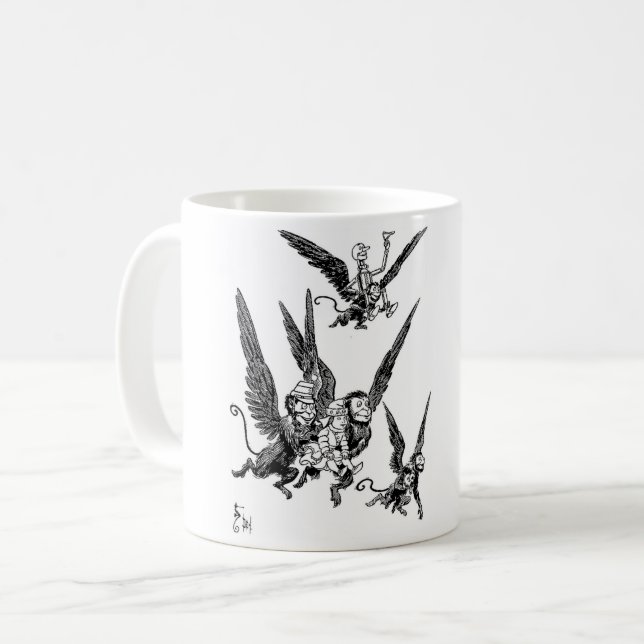 Caneca De Café Macacos Voadores do Mágico de Oz (Frente Esquerda)