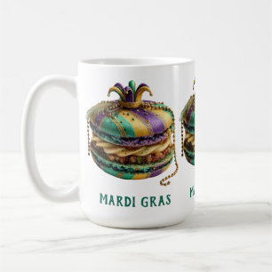 Caneca De Café Macaron Real Mardi Gras