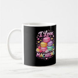 Caneca De Café Macarons de Amor Doce