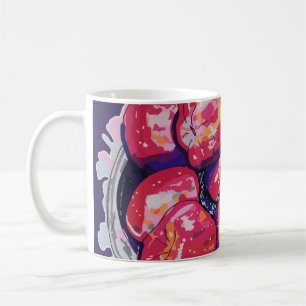 Caneca De Café Maçãs Abstratas