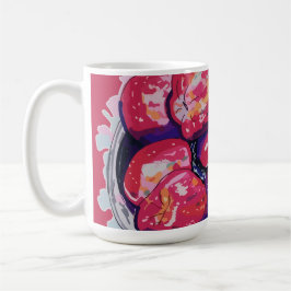 Caneca De Café Maçãs Abstratas