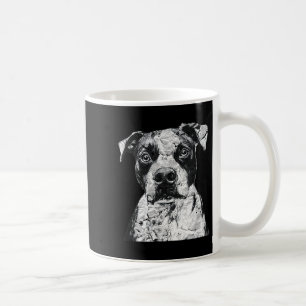Caneca De Café Maçãs Cachorros Com Cara Escuridão Sobre Os Homens