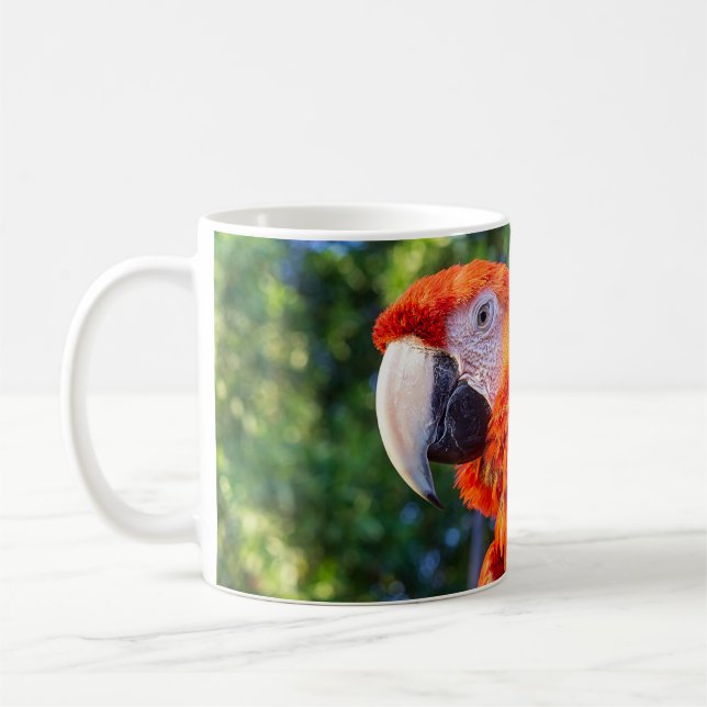 Caneca De Café Macaw Bird (Esquerda)