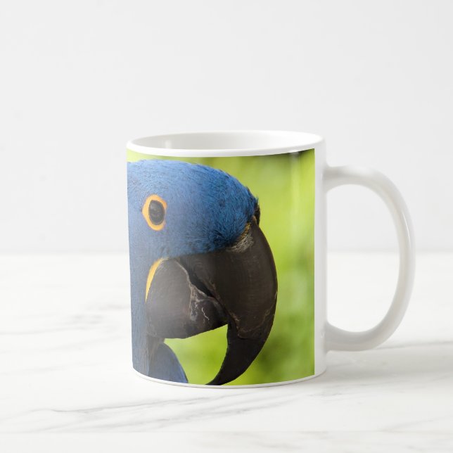 Caneca De Café Macaw do jacinto (Direita)