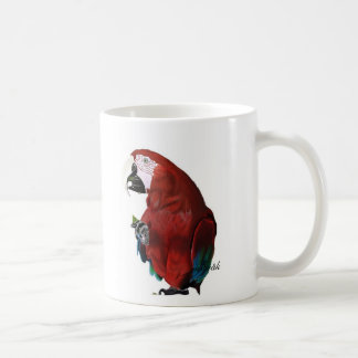 Caneca De Café Macaw em um copo