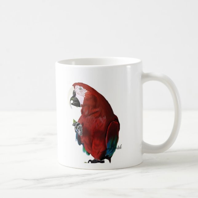 Caneca De Café Macaw em um copo (Direita)