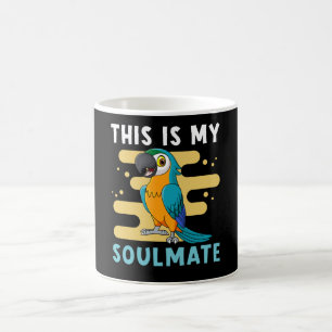 Caneca De Café Macaw Parrot Soulmade