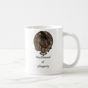 Caneca De Café Macdonnell da crista do clã do bibico