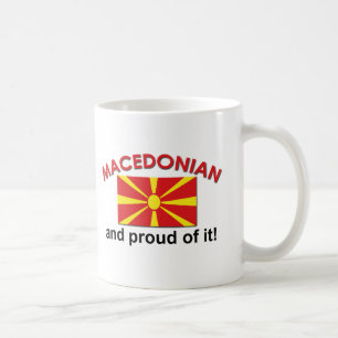 Caneca De Café Macedónio orgulhoso