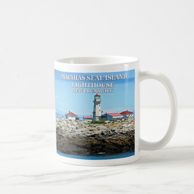 Caneca De Café Machias Seal Island Lighthouse, New Brunswick Mug (Direita)