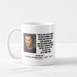 Caneca De Café Machiavelli três classes de citações dos