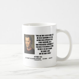 Caneca De Café Machiavelli três classes de citações dos