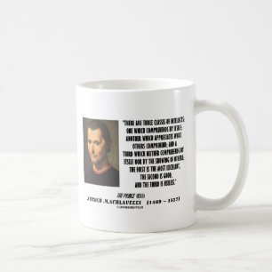 Caneca De Café Machiavelli três classes de citações dos
