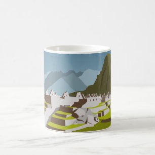 Caneca De Café Machu Picchu Mug - Cidade Inca Antiga nas Nuvens